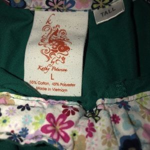 Koi Large Tall Green Scrum Pants